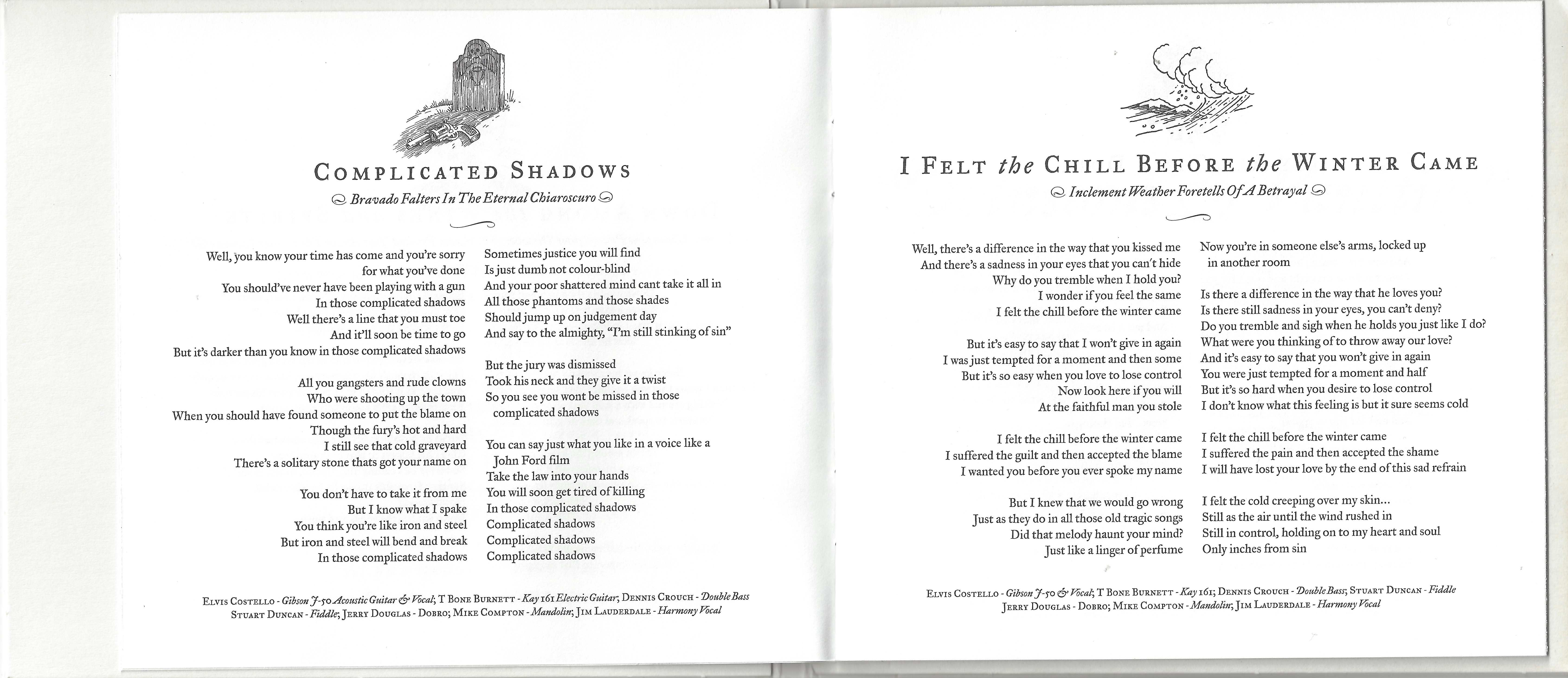 Elvis Costello  Secret, Profane & Sugarcane : Booklet 4